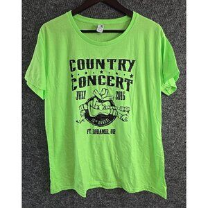 2016 Country Music Concert Tshirt 2XL July Ft Laramie OH Bright